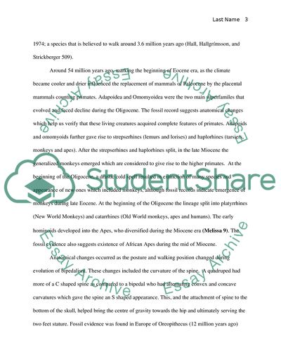 The Presence of Hominids in Africa