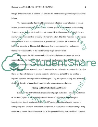 A Theoretical Framework