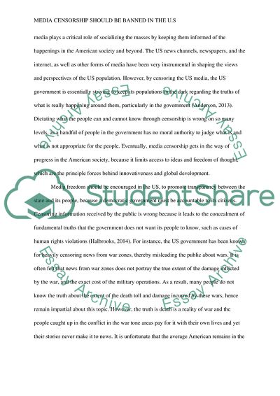 Media Censorship in the US