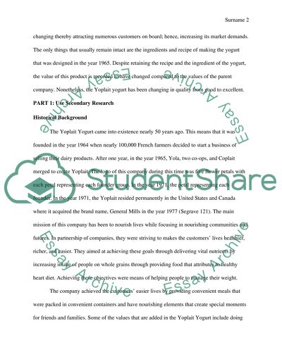 The Sale of Yoplait Yogurt