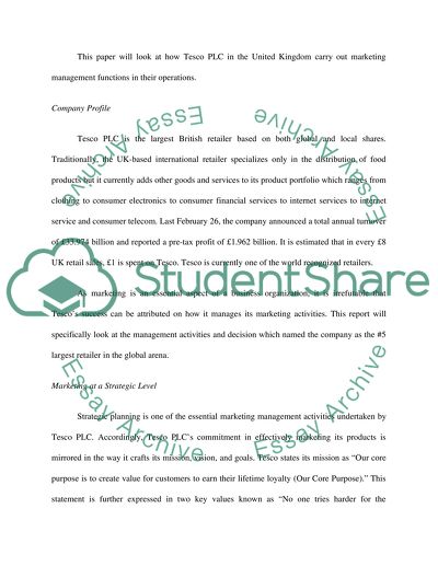 Marketing Management Performance