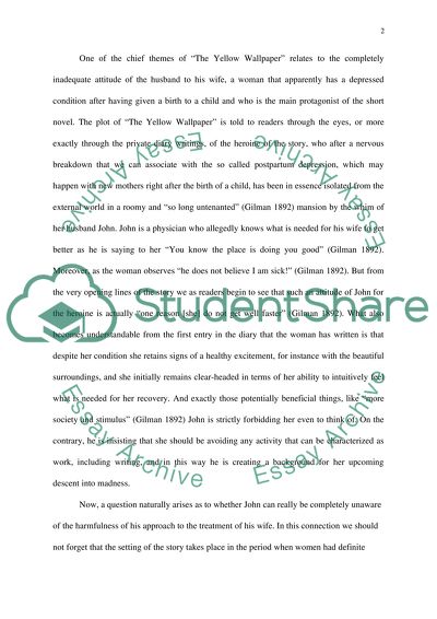 The Yellow Wallpaper by C.P. Gilman and the Concepts Developed by Jacques Lacan