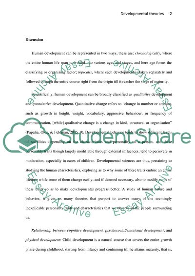 Developmental Theories in Childhood and Adolescence