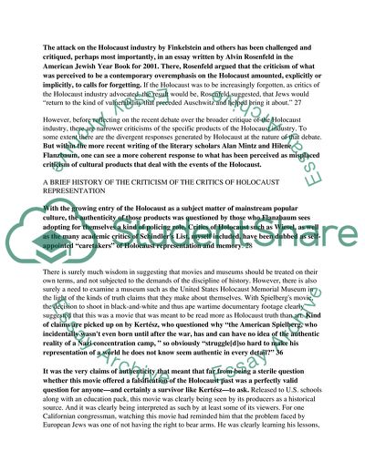 The Holocaust Industry