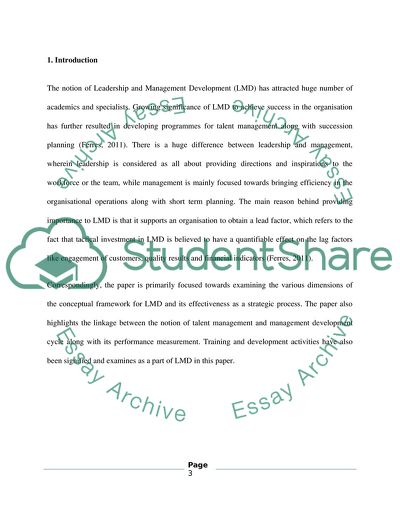 Definitions, Objective and Purposeof Leadership and Management Development