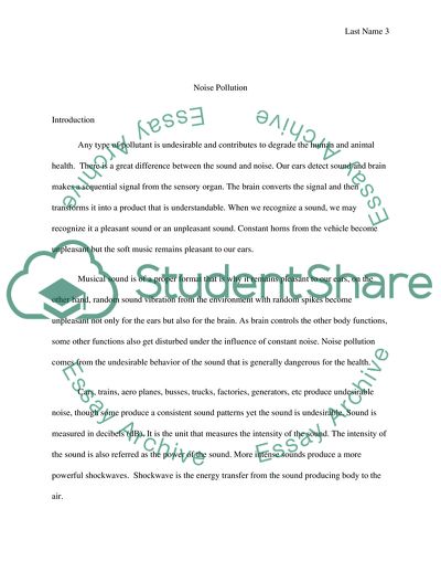 The Environmental Issue of Industrial Noise Pollution