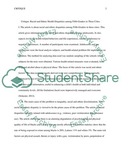 Cuurent issue (ethnic health)