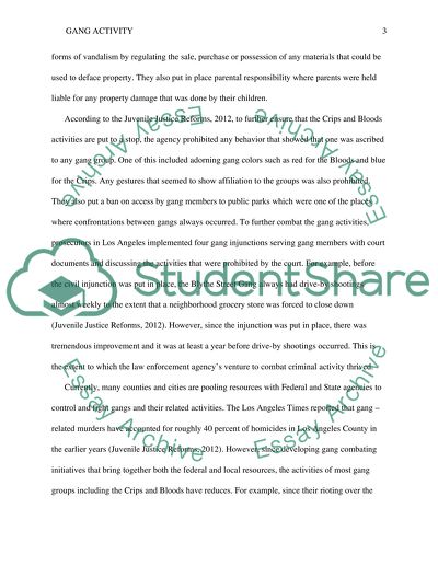 Combating gang activity