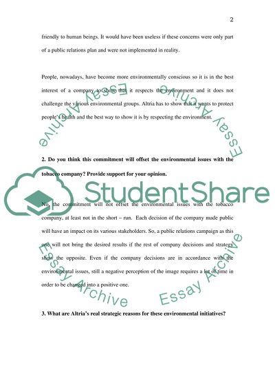 altrias commitment to the environment essay example topics and altrias commitment to the environment