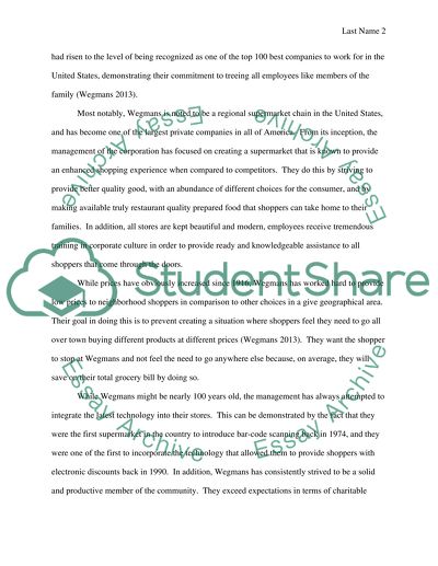 History of Wegmans Culture