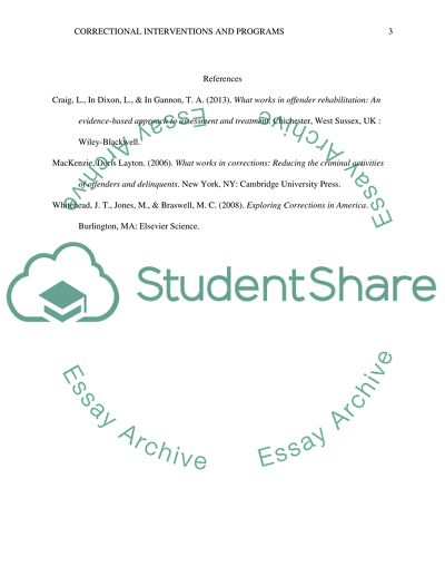 Example of community-based correction picture