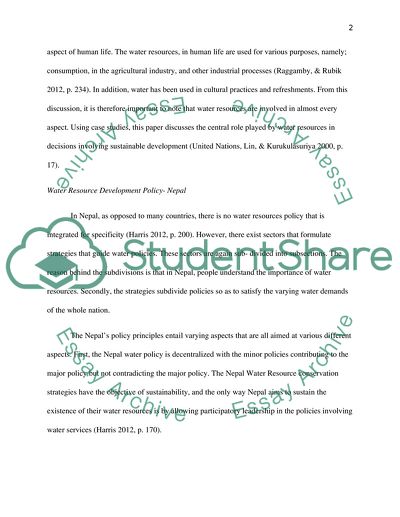 Policies of Sustainable Development