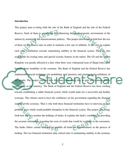 The Role of the Bank of England