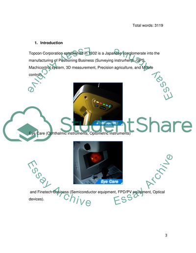 Innovative Organisation: Topcon Corporation