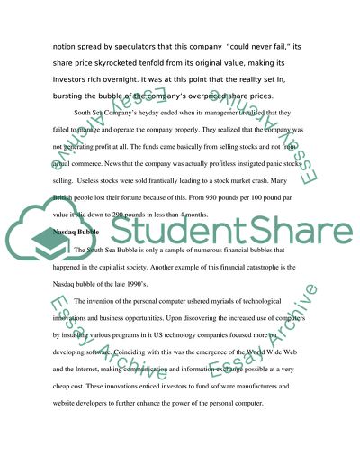 The South Sea Bubble