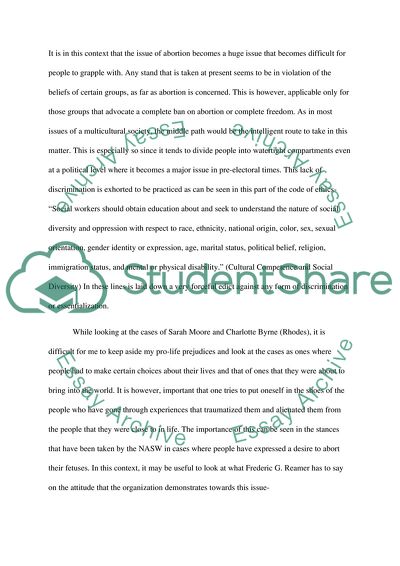 Abortion and National Association of Social Workers