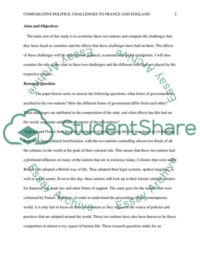 The Challenges of France and England