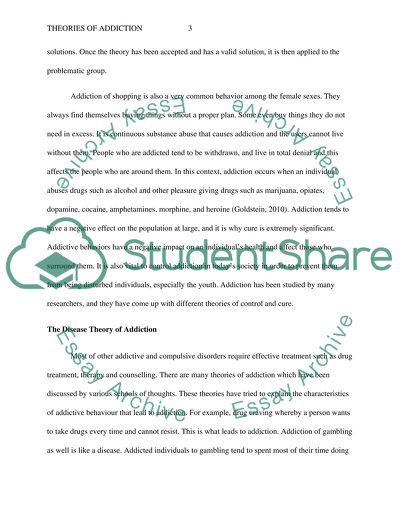 THEORIES OF ADDICTION