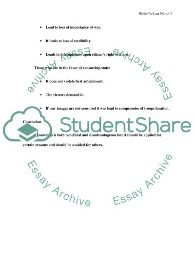 Is Censorship Good or Bad for the Society