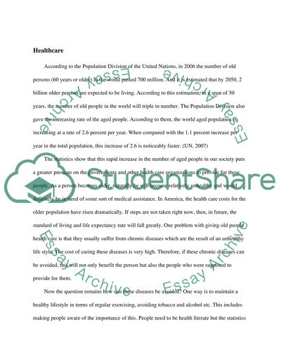 The Issues of Aging and Health as the Biggest of Them