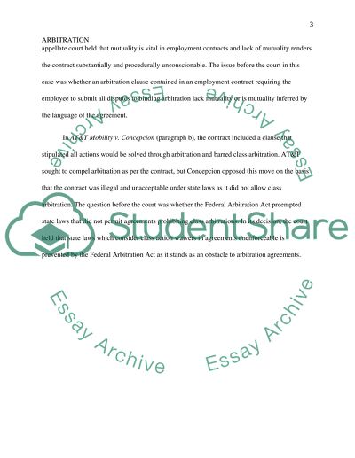 Arbitration as an Alternative Form of Dispute Resolution