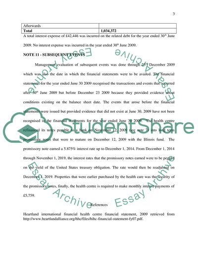 Events after the Balance Sheet Date (SFAS 165)