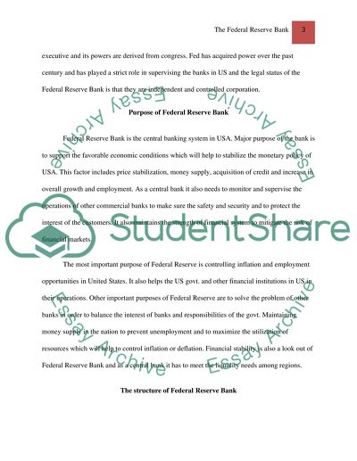 The Federal Reserve Bank