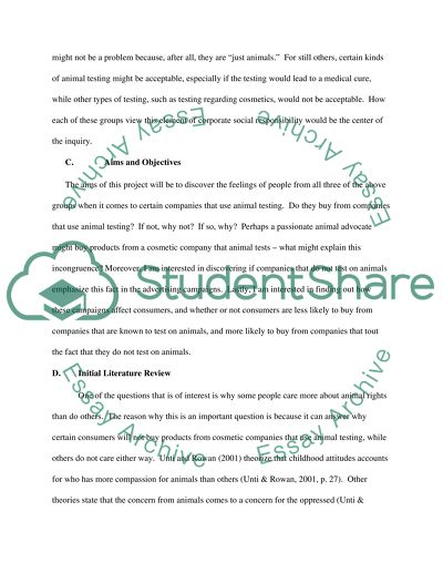 An Investigation into the Negative Impact of Using Animal Testing for Cosmetic Companies