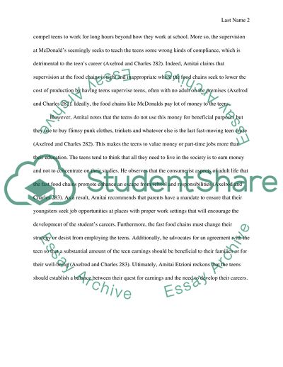 Sumary and responses