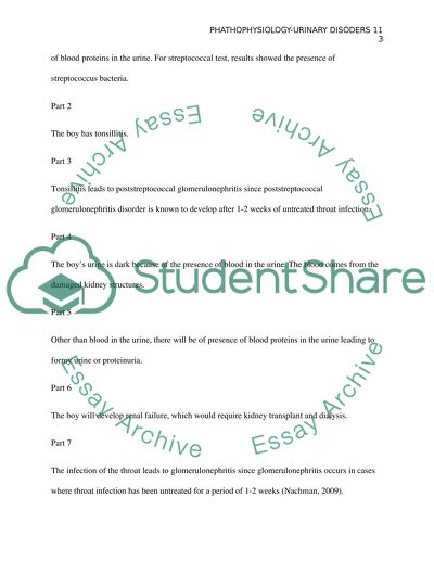 Pathophysiology-Urinary Disorders II