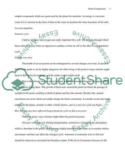 Biotic Components - Structural and Functional Dynamics