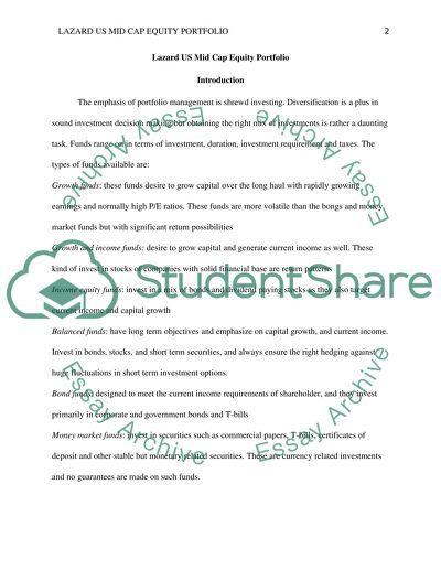 The Emphasis of Portfolio Management