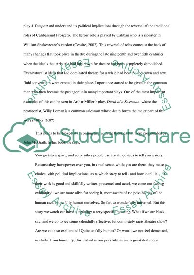 An Analysis of Modern Theatre