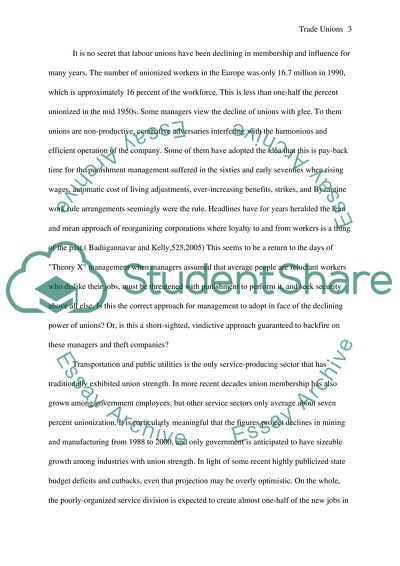 Reasons for the Decline in Union Membership and Density in the 21st Century