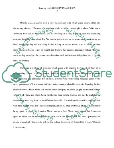 Obesity as an Epidemic Problem