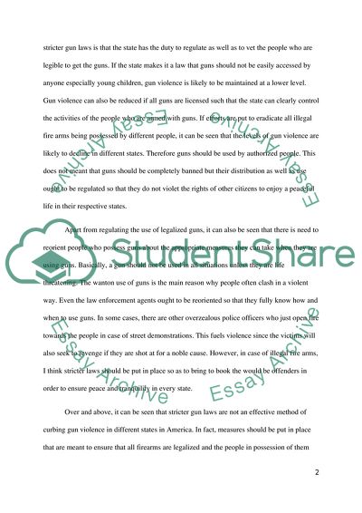 Against Stricter Gun Control