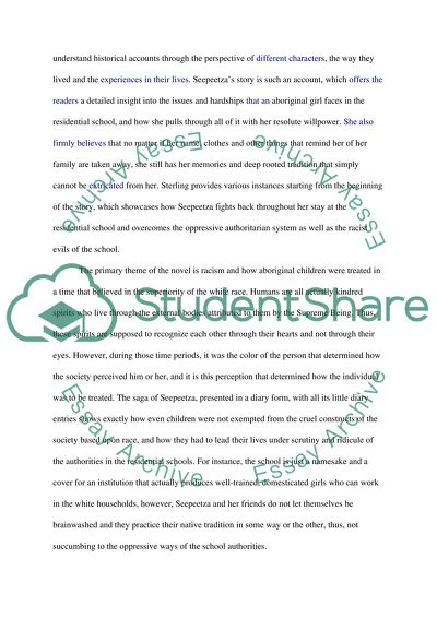 My Name is Seepeetza by Shirley Sterling