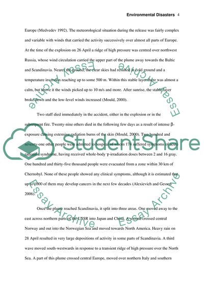 Environmental Disasters and Their Impact on a Human