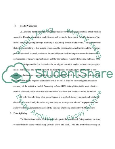 Bias when Dividing the Database