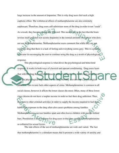 Research on Meth Addiction