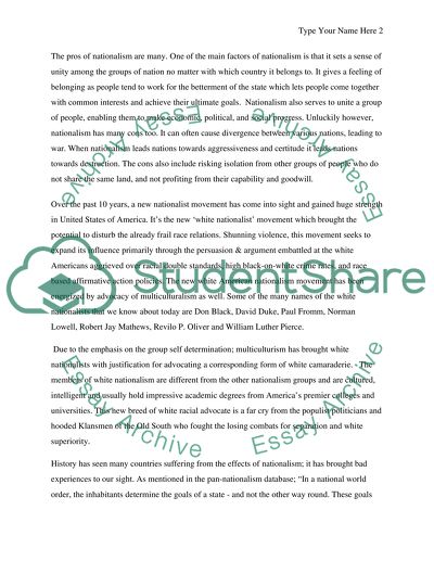 Impact of nationalism on america