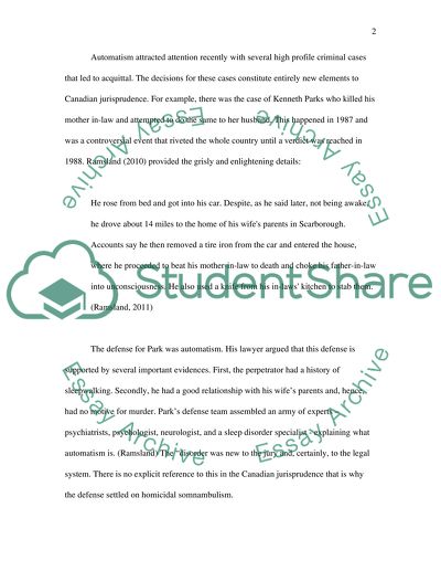 Changes in Legal Defence