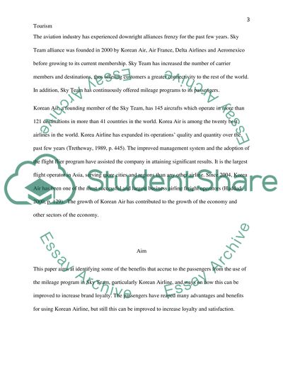 The Rise of the Mileage Programs: The Case of Korean Air Alliances