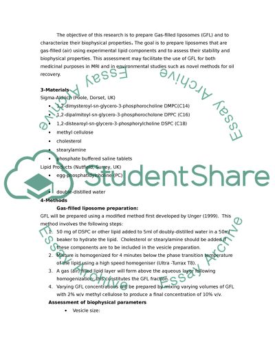 Gas-filled Liposomes