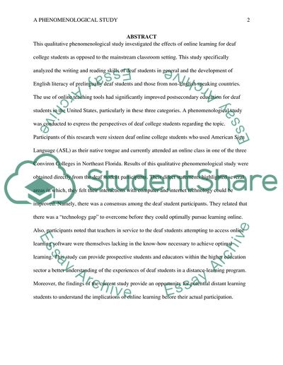 Online Learning for Deaf Students, a Deaf Perspective