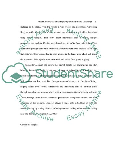 Patient Journey After an Injury up to and Beyond Discharge