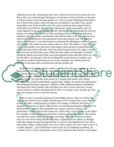 Theories about Childrens Experience Life on This Planet