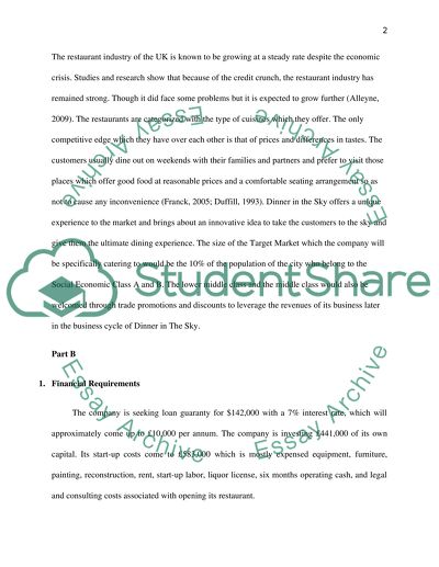 The Restaurant Industry of the UK