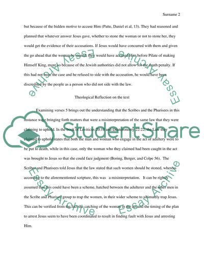 Exegetical Study of John 8:1-11