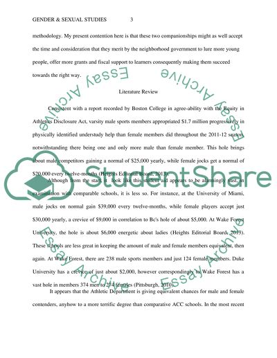 Difference in Athletic Funding of Womens Sports